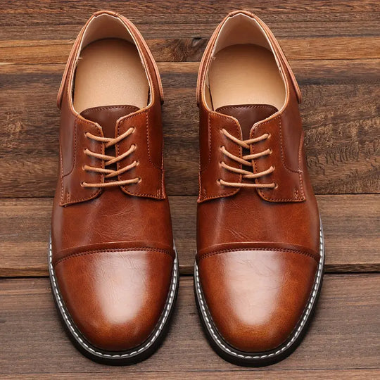 solide vintage-derby-schuhe für herren