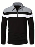 langärmliges poloshirt mit reißverschluss