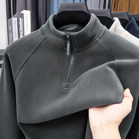 Wärmender Herren-Unterzieh-Pullover mit Stehkragen