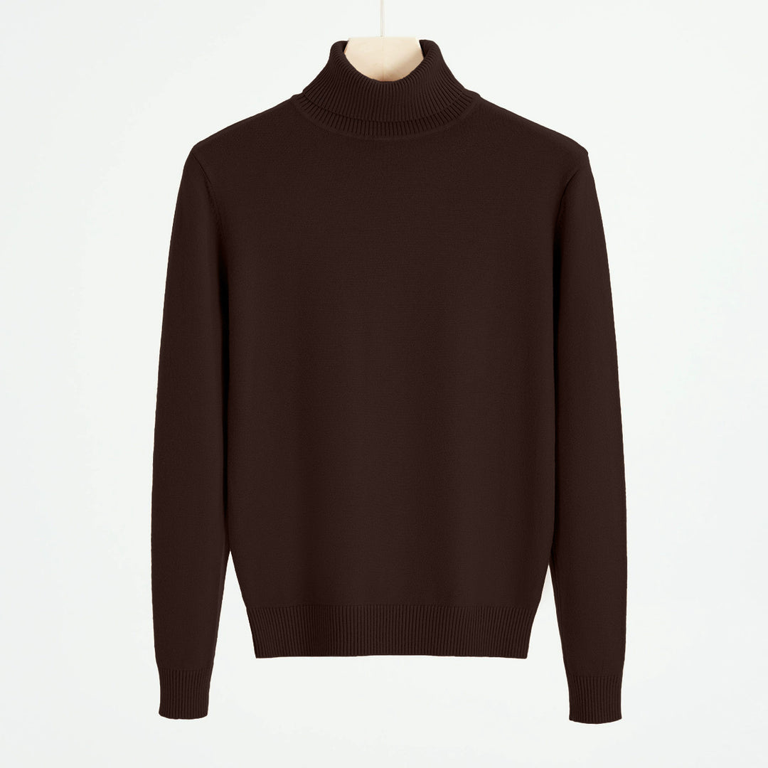Herren-Strickpullover mit Rollkragen, warm