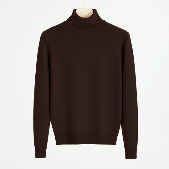 Herren-Strickpullover mit Rollkragen, warm