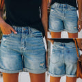 Damen Jeans-Shorts mit moderner und lässiger Passform