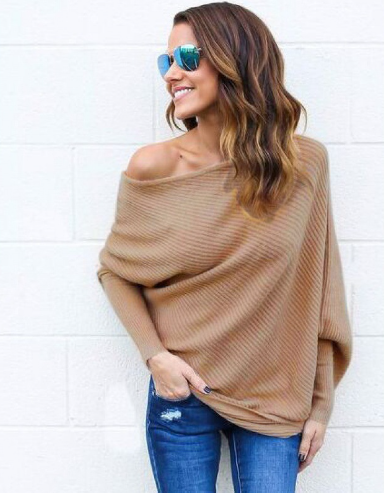 Premium Off-Shoulder Sweatshirt