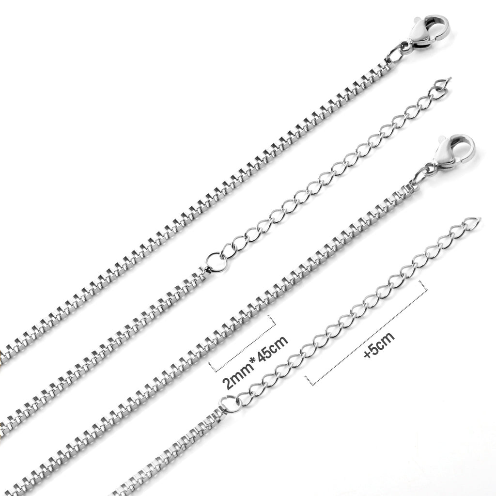 Damen Edelstahl Kette mit verstellbarem Verschluss Shop Nory