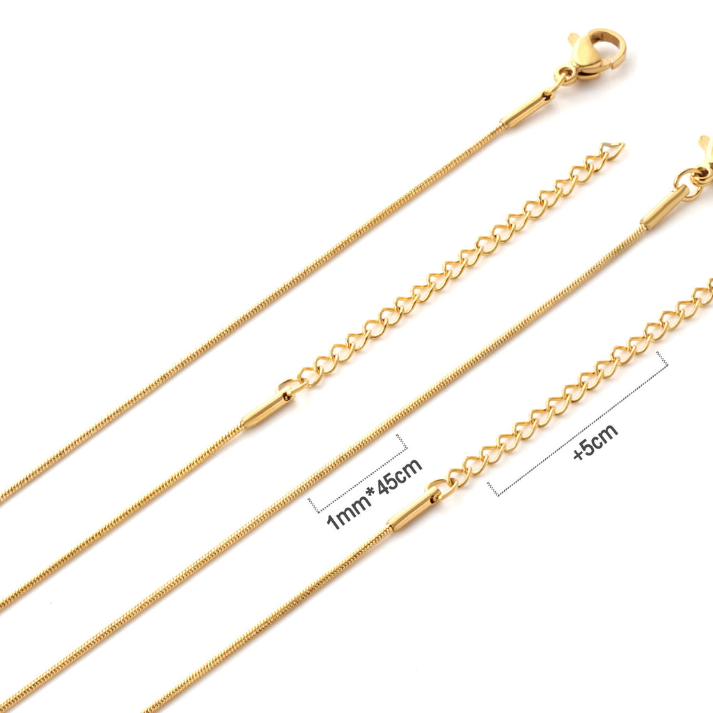 Damen Edelstahl Kette mit verstellbarem Verschluss Shop Nory