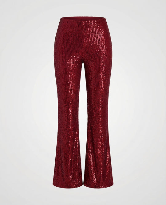Glamouröse Herbst Paillettenhose