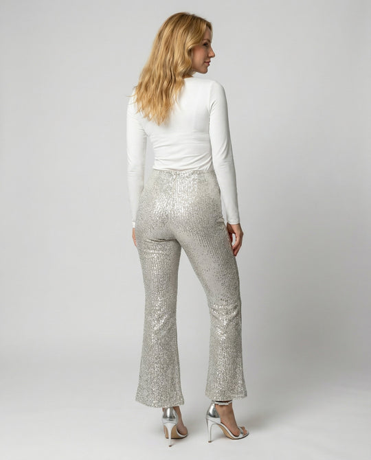 Glamouröse Herbst Paillettenhose