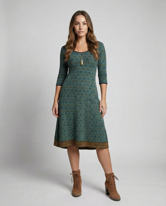 Boho Elegantes Midikleid Damen