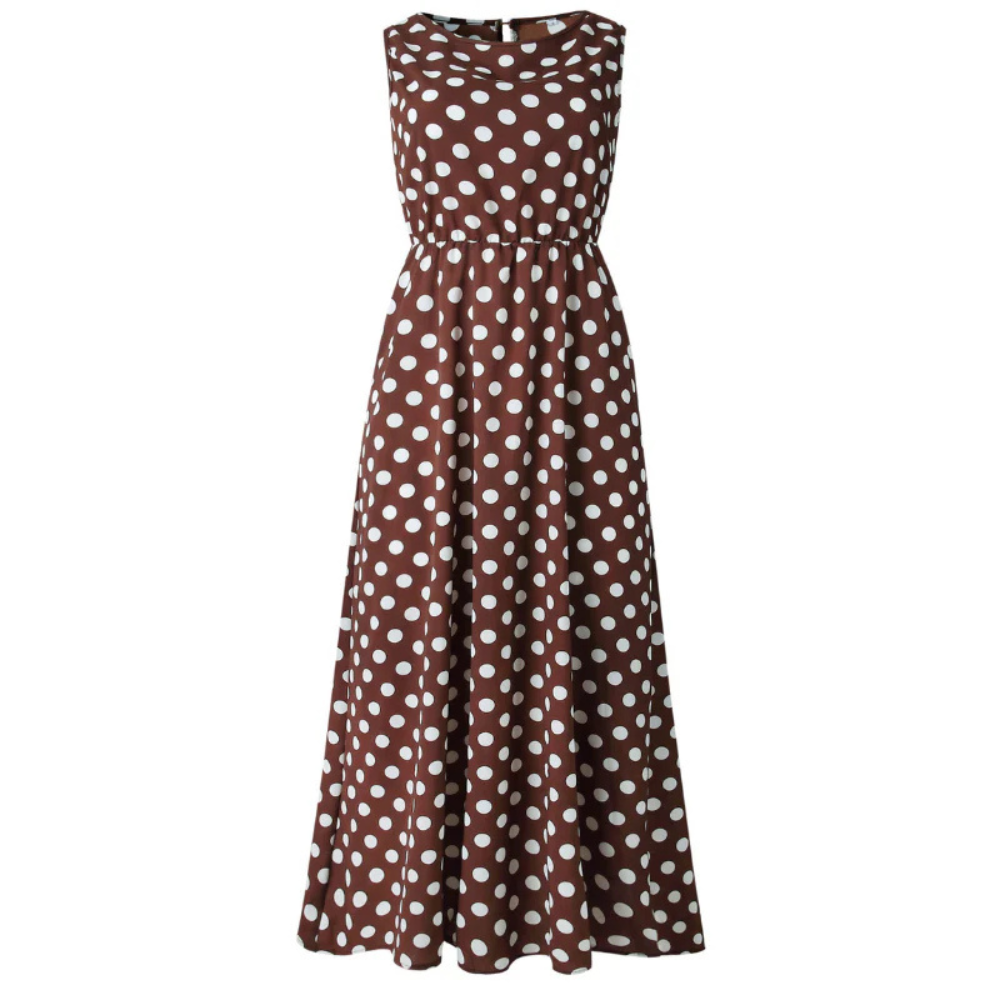 Elegantes Sommerkleid mit Pünktchen
