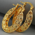 14Kt Gold Einzigartige Gold Filigrane Chunky Creolen