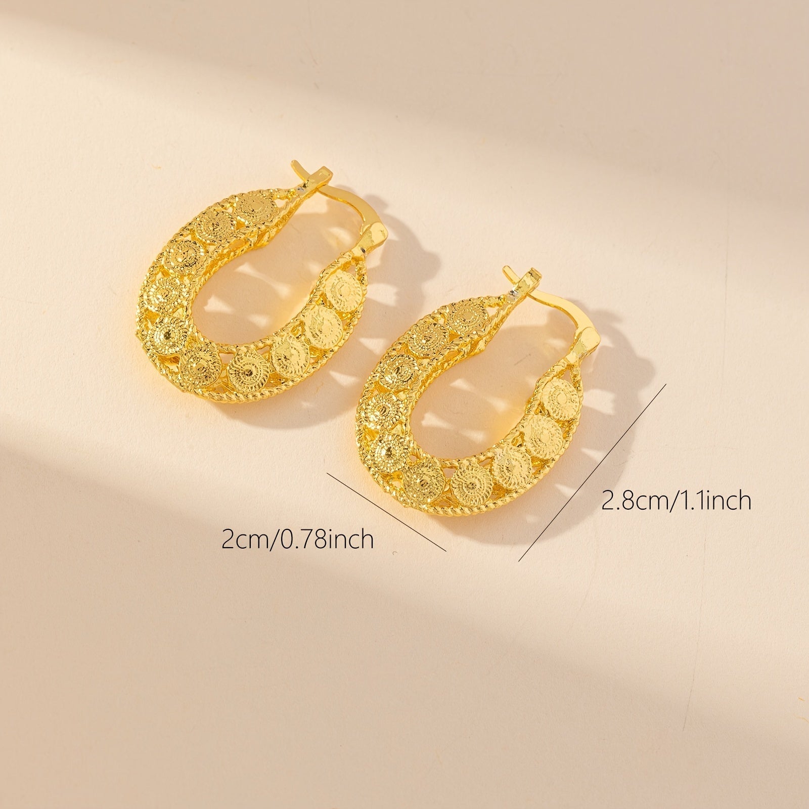 14Kt Gold Einzigartige Gold Filigrane Chunky Creolen