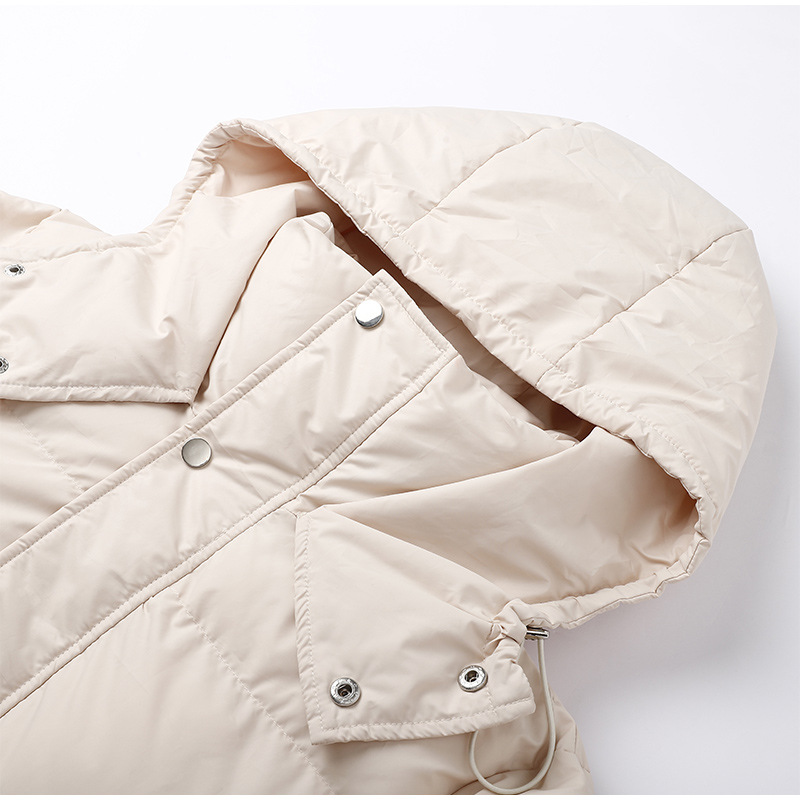 Shopnory | Winter Lange Steppjacke mit Futter für Damen Ideal für Kaltes Wetter