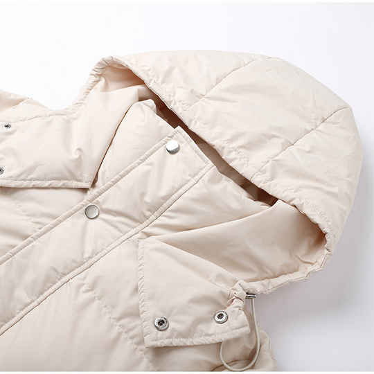 Shopnory | Winter Lange Steppjacke mit Futter für Damen Ideal für Kaltes Wetter
