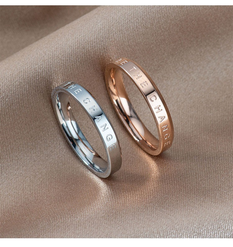 Damen personalisierter Statement-Ring mit gravierter Botschaft Shop Nory