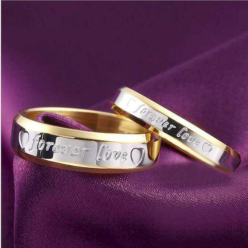 Damen Ring mit eingravierter Botschaft und hochwertiger Edelstahl-Oberfläche Shop Nory