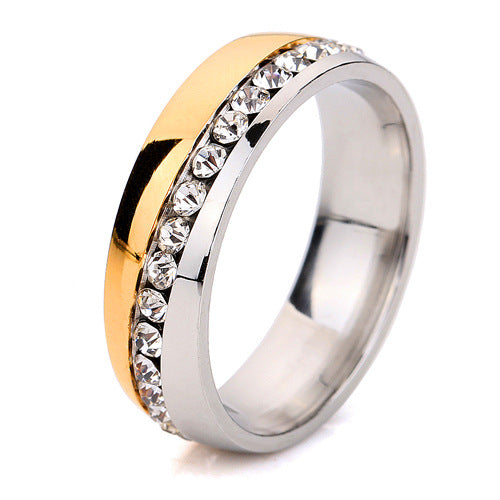 Damen Ring mit funkelndem Zirkonia-Besatz und elegantem Polierfinish Shop Nory