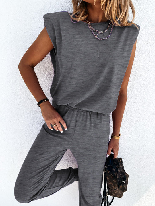 Damen lässiger Jumpsuit mit weichem, elastischem Material und modischem Cut