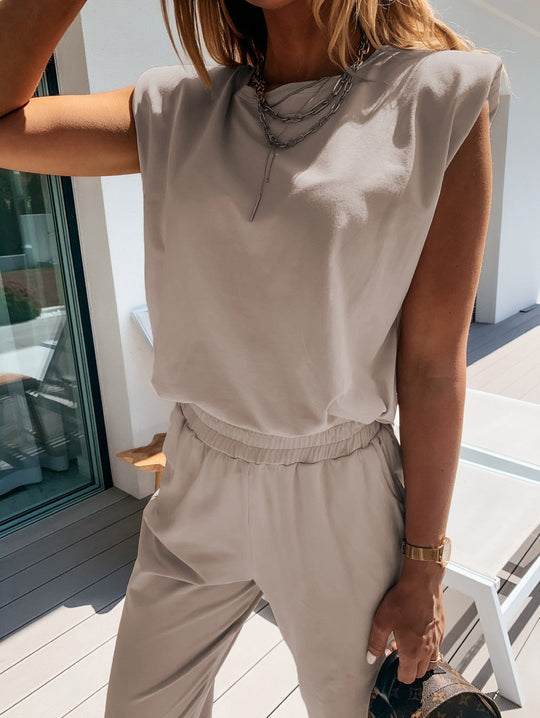 Damen lässiger Jumpsuit mit weichem, elastischem Material und modischem Cut