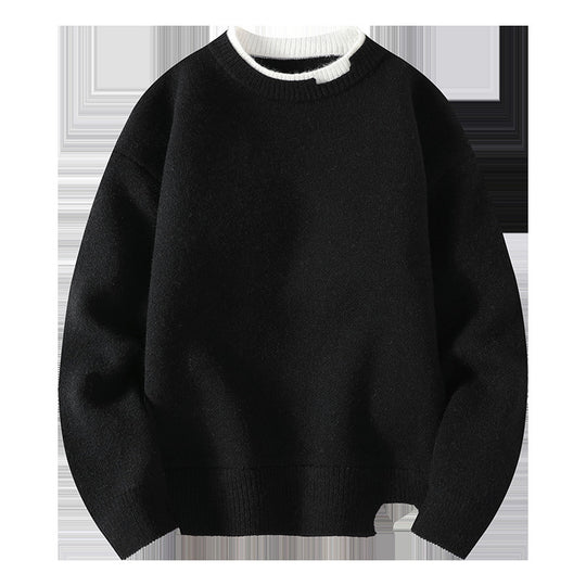 Herren-Strickpullover in Fake-Layer-Optik, modisch und bequem