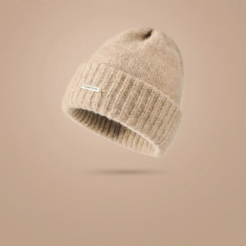 Strickmütze mit Schal-Set für Damen