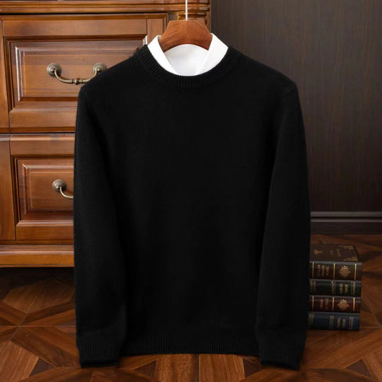 Klassischer, dicker Herren-Wollpullover
