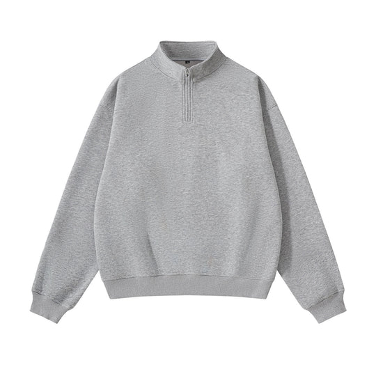Unisex-Sweatshirt mit Reißverschluss und Stehkragen