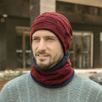 Mütze glatt Weinrot