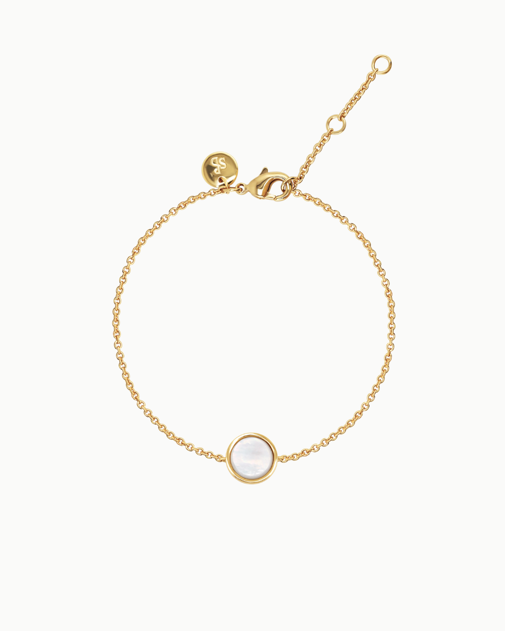 Stone Magic Coin Pearl Gold Charm Armband | Shop Nory