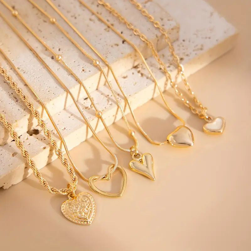 Halskettenset Mit Herzanhänger | Shop Nory