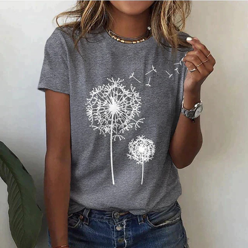 T-Shirt mit Kurzarm Bedruckt Lässig