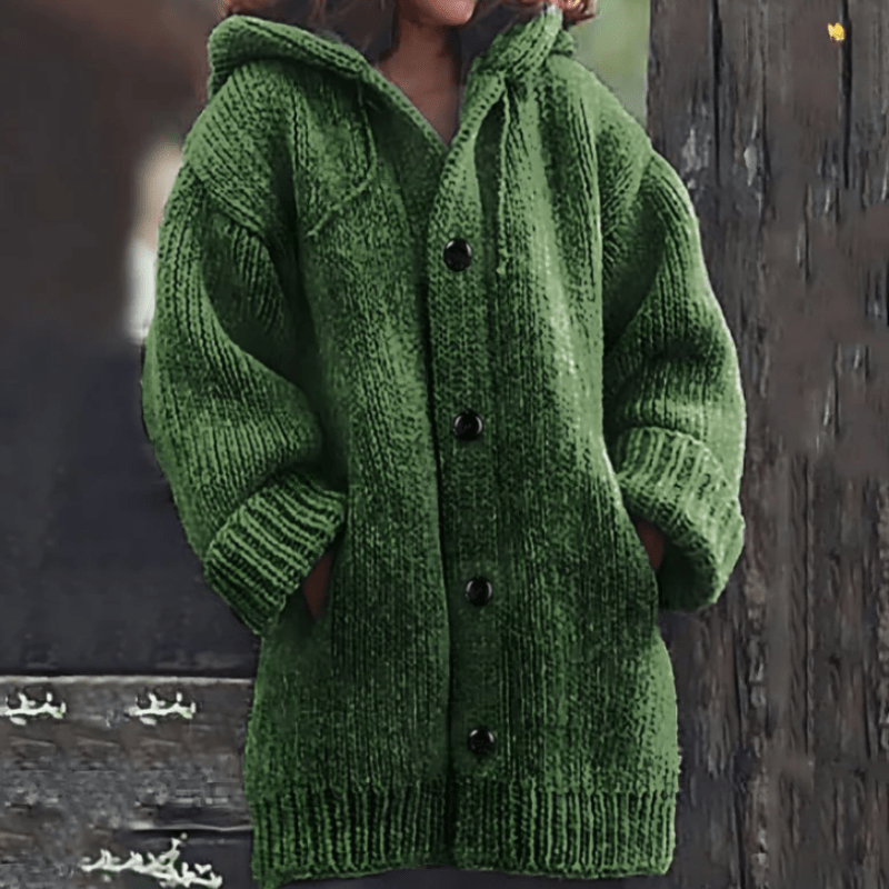 Warme Damen-Strickjacke