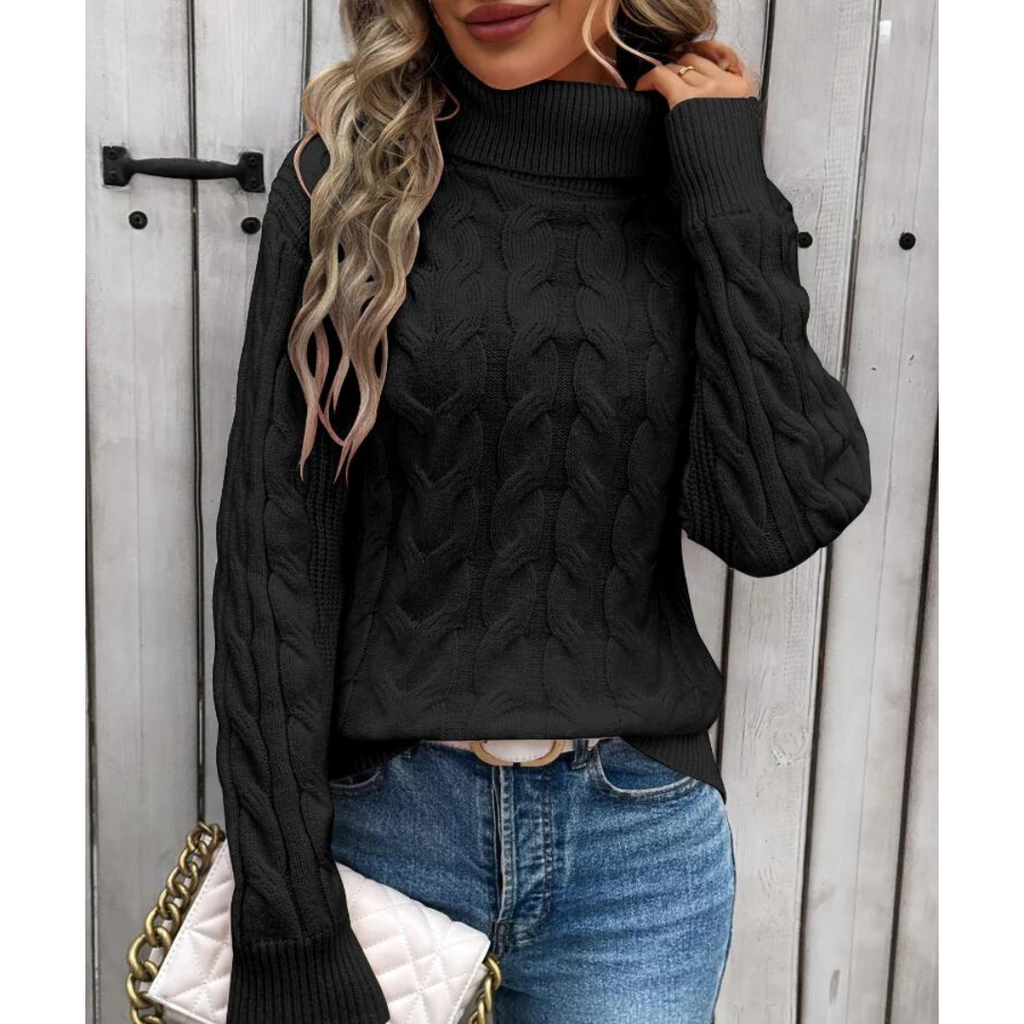 Klassischer Eleganter Rollkragenpullover