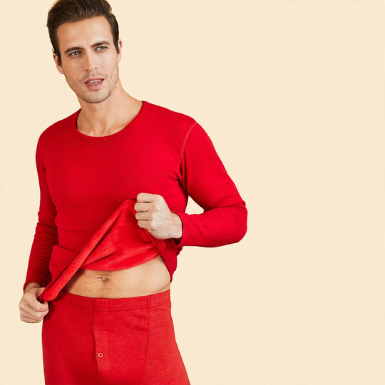 Baumwoll-Thermo-Set für Damen und Herren, gefüttert