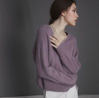 Blasenviolett V-Ausschnitt