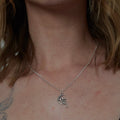 Silver Fairy Moon Star Charm Necklace | Shop Nory
