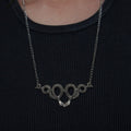 Silberne Gothic Doppel-Schlange Charm Halskette | Shop Nory