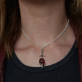 Silber Skull Schwert Herz Charm Halskette | Shop Nory