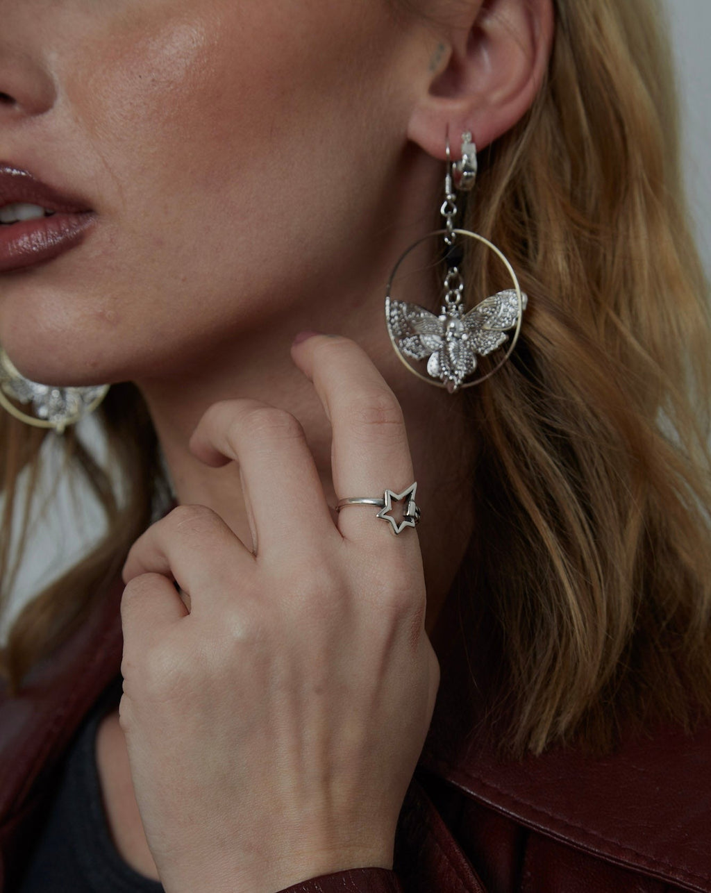 Sterling Silver Textured Star Ring | Shop Nory