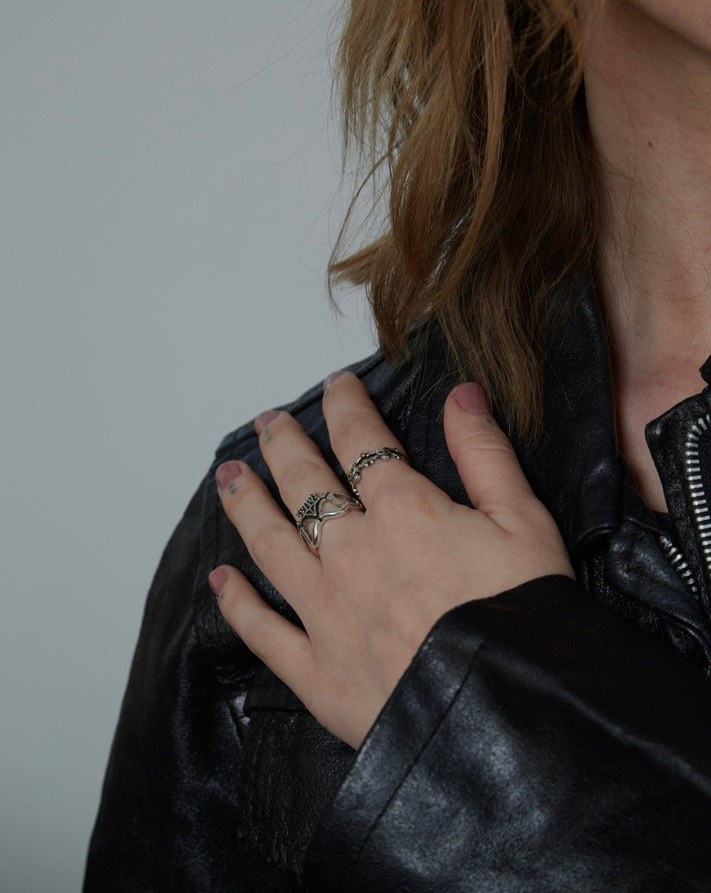 Sterling Silver Skeleton Vampire Ring | Shop Nory