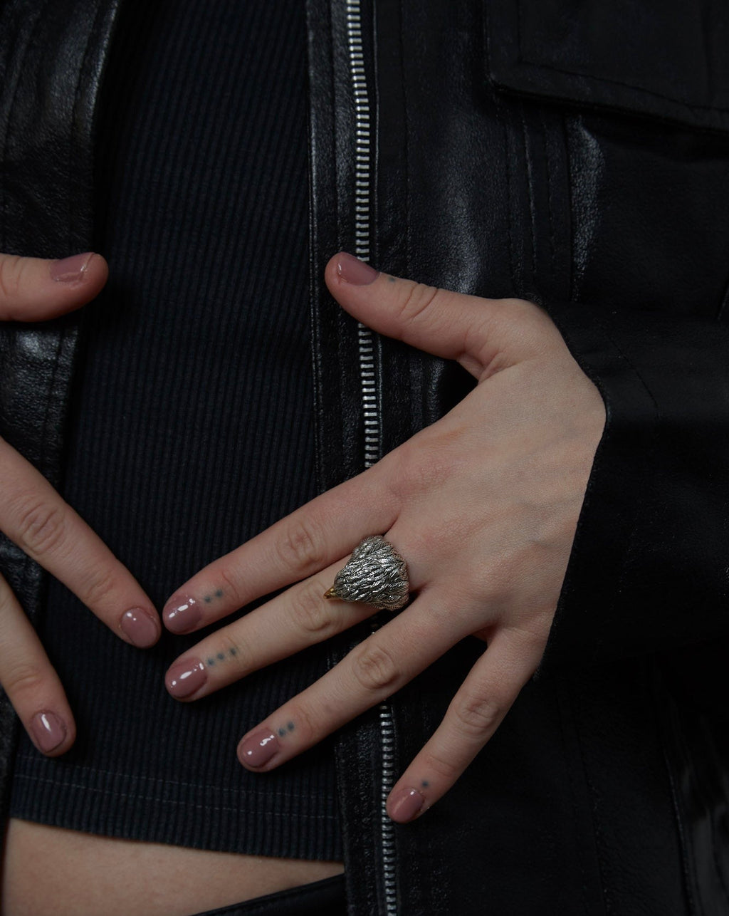Sterling Silver Gothic Eagle Ring | Shop Nory
