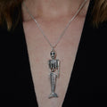 Giant Silver Skeleton Mermaid Necklace | Shop Nory