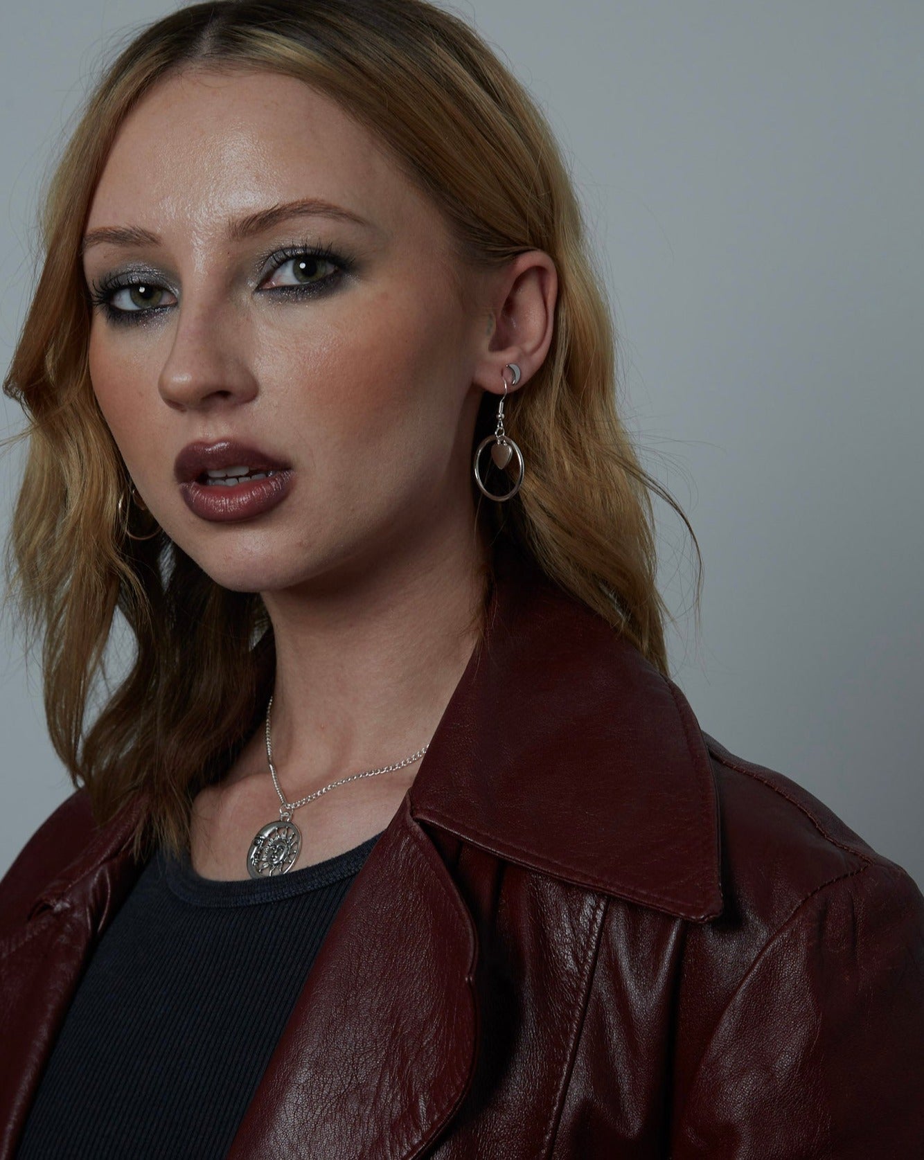 Silver Circle Charm Earrings | Shop Nory