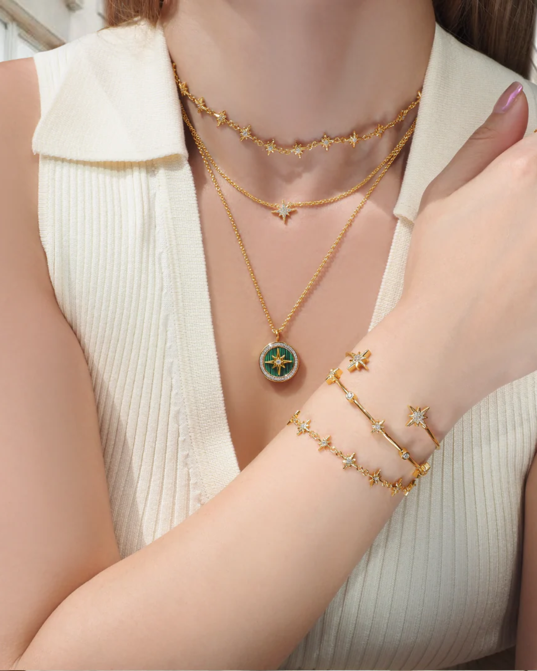 Star Within You Nova Kristall Gold Kettenarmband | Shop Nory