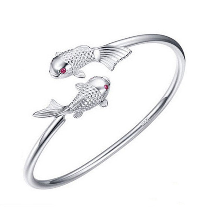Damen Offenes Armkettchen mit kunstvollem Fischdesign Shop Nory