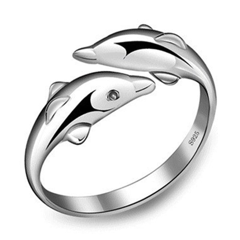 Damenring mit kunstvollem Delfin-Motiv und hochwertiger Verarbeitung Shop Nory