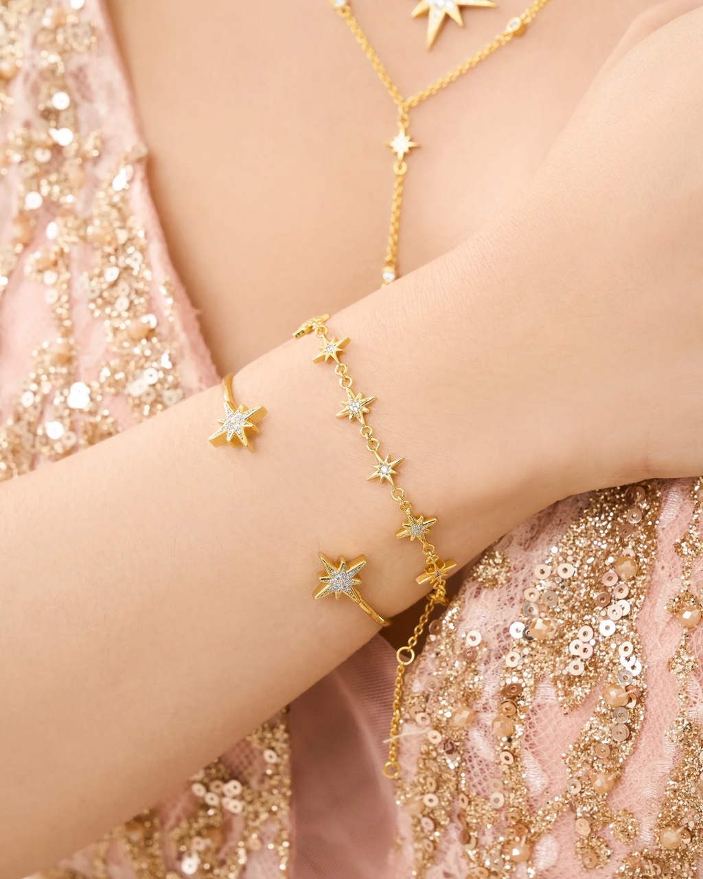 Star Within You Nova Kristall Gold Kettenarmband | Shop Nory