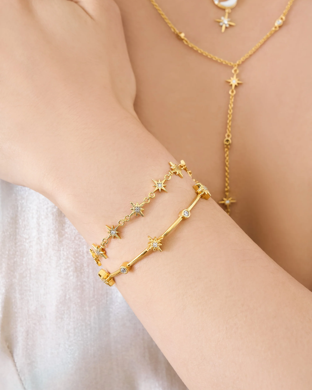 Star Within You Nova Kristall Gold Kettenarmband | Shop Nory