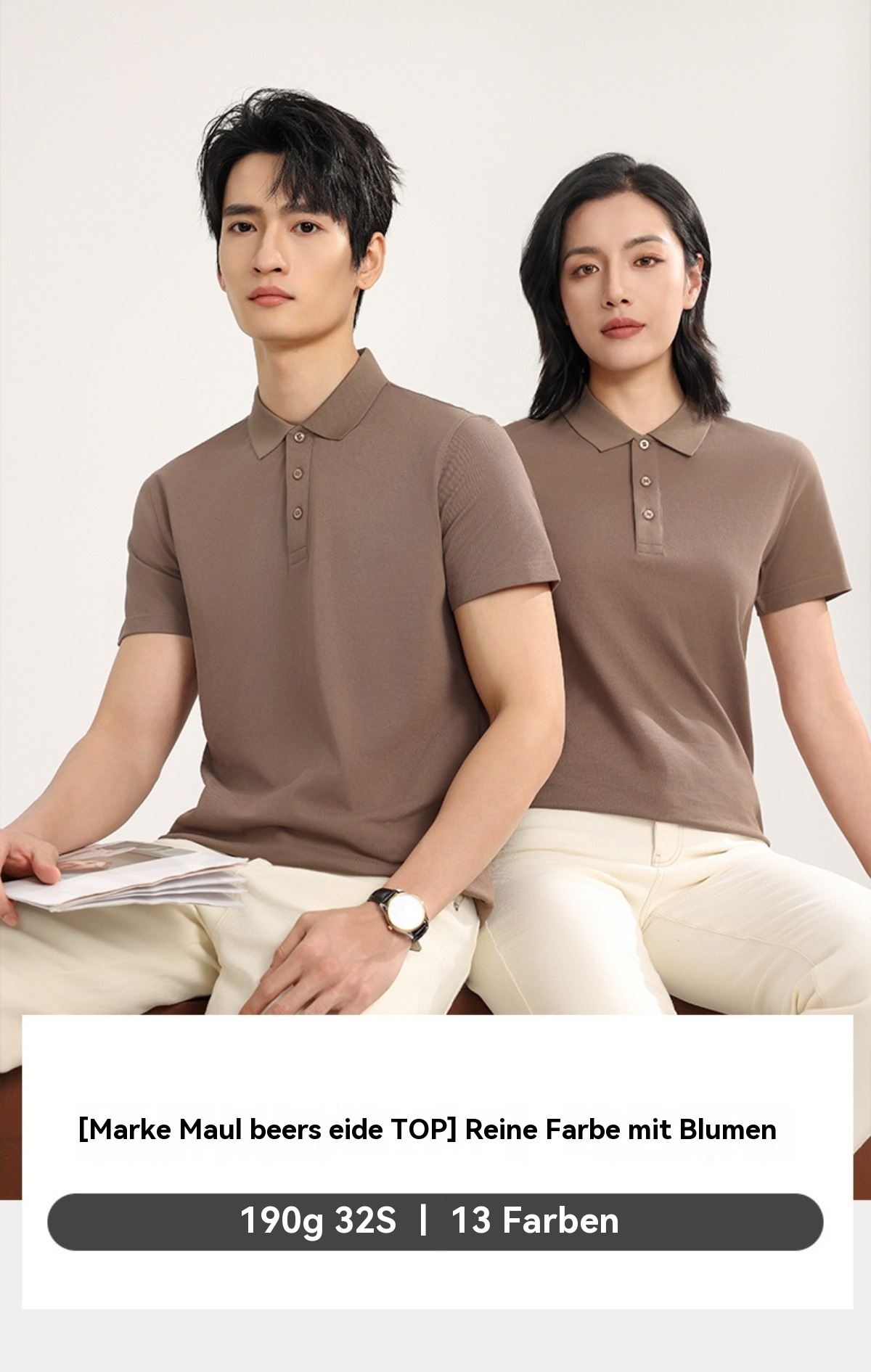 Poloshirt aus Maulbeerseide