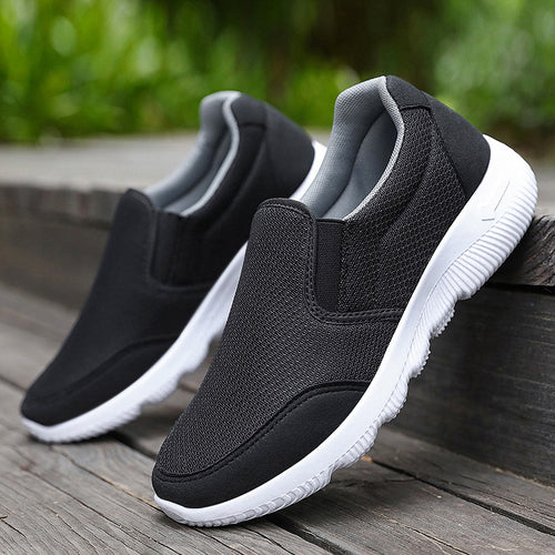 Herren nan atmungsaktiver Slip-On Freizeitschuh mit dehnbarem Einstieg, gestricktem Mesh-Obermaterial und stoßdämpfender EVA-Sohle Shop Nory