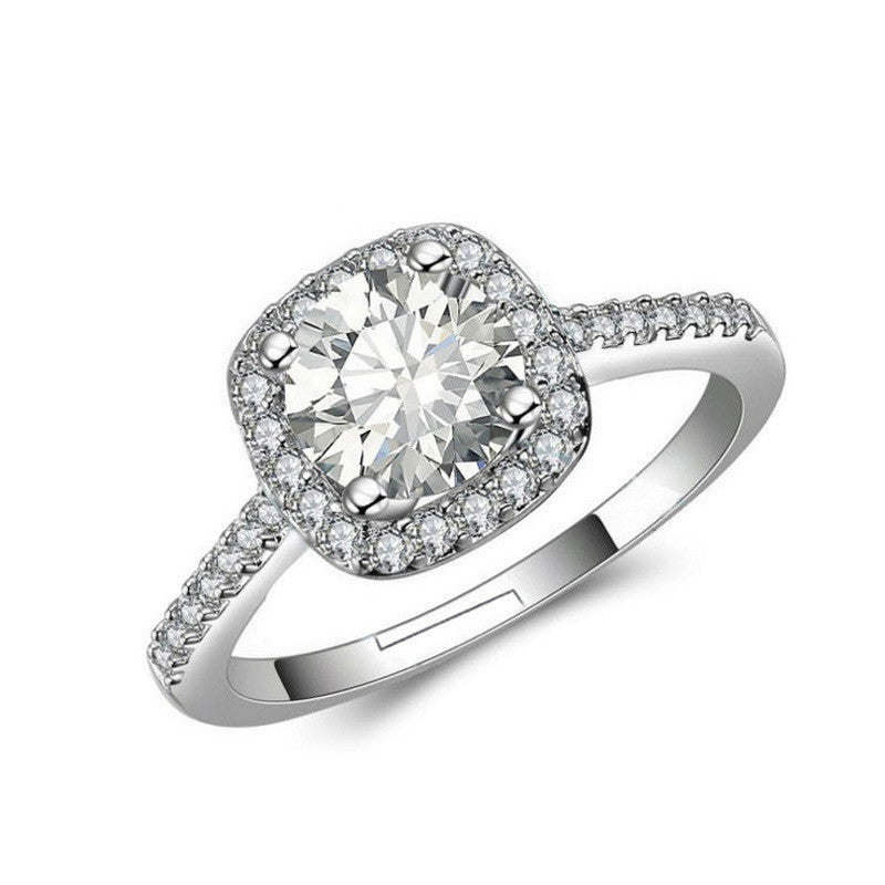 Damen Eleganter Zurückhaltender Solitär Ring mit Zirkonia Shop Nory